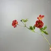 Декоративные цветы симуляция маленькая ромашка шелковая фальшивая искусственная хелан хризантема пурпурно -голубого белого цветочного торгового центра