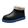 Buty swobodne unisex zimowe buty deszczowe ciepłe śnieg bez poślizgu mężczyźni lekkie wodoodporne roboty man kostki botki