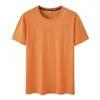 2pcs plus size masculino camiseta de verão 7xl6xl 110175kg de secagem rápida pescoço redondo de manga curta de tamanho grande 240422