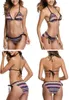 Frauen Badebadeanzug sexy Bikini Frauen 2024 Biquini Modeschädel 3D -Druck zweiteilige Badeanzug Ladies Bikinis Sets Frau