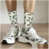 Mens Socks Alle seizoenen Crew -kousen stekelige vrienden Harajuku Fashion Hip Hop Lange accessoires voor mannen Vrouwen verjaardagscadeau drop de otonk