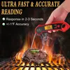 IP7 Doppelsonde Faltbares digitales Thermometer mit Sonde zum Kochen von Grill Barbecue Fleisch kulinarische Grill Lebensmittel Küchenwerkzeuge Gadgets 240415