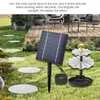 Decorações de jardim Decoração de bomba de água solar Decoração de jardim Diy Kit de bomba solar com 6 bicos e 7,6 pés de cabo de alimentação solar para quintal