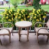 Flores decorativas Petunia Petunia Plantas duraderas Centro de gloria de gloria de la mañana elegante para la oficina en casa