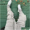 Męskie spodnie męskie ułożone w stos joggera spacje dresowe grube polarowe kieszonkowe ścieżki męskie odzież najlepiej sprzedająca się produkty 2023 Ubrania niestandardowe 2310 dhrft