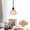 Candle Holders 4 Pcs Small Bamboo Cage With Hexagonal Eyes Lamp Shades Woven Lantern Replacement Lampshade Weaving Weave Cover