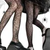 Calzini sexy calze a rete cavi nera per le calze di seta nera con ragno gotico da donna per la primavera ed estate thin collatyhose Q240427