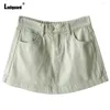 Women's Jeans Ladiguard 2024 Kpop Style Fashion Denim Shorts Women Straight Leg Short Summer Panties Girls Vintage Pockets Zipper