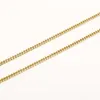 Real 3,2 mm Fashion Hip Hop Bijoux Hop Dubai Gold Chain Collier Nouveau design