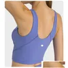 Camisoles Tanks Designer Lingerie Lemen Womens Ll Stretchy Yoga Bra Women Classic U Breathable Sports Tank Underwear Jogging Padded Gy Otovu