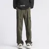 Calça masculina streetwear masculino cargo multi-bolso as calças à prova d'água machado cintura elástica jogadora de moletom mulher grande tamanho 5xl