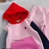 Designer Kids Hooded Set RL Designers Baby Clothing Boy Girl Sweathirt Fashion StreetShirts Enfants Loose Tracks Claits Outdoor Vêtements Esskids-17 CXG2311171