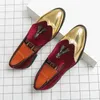 Casual schoenen heren lederen punkstijl mannelijke loafers met franje slip op tassel rijden persoonlijkheid mocassins