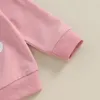 Roupas de roupas para criança roupas de menina de bebê Daddys de camisa de pulôver de estampa longa