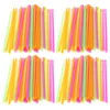 Disposable Cups Straws 400 Pcs Snow Cone Time Spoon Design Smoothie Party Drinking Tools Sucking Pool