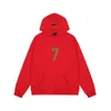 Fashion Ess Designer High version seventh season flocked letter mens and womens hooded plush hoodies