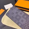 24SS Luxe Designer Wallet Classic Interior Credit Card Slot om notities en Bills Women's Pass Pocket Travel Walle WLBG op te slaan