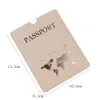 Carte d'estampage à chaud Travel Passeport Couvre de protection Passeport PU PU Imperping Document de rangement Document de document Pass Pass Prêt Stock