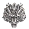 Оригинальный дизайн Продажа 925 Thai Silver Dragon Head Bear Cring для мужчин двенадцать ювелирных украшений Zodiac 240420