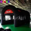 8x4x3.5meters Color-blocked advertising air inflatable tunnel tent inflatable arch tent black marquee for outdoor event