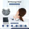 Elektrische Kopf Kopfhautmassaget für Haarwachstum Stress Entspannen Sie sich mit 4 Massage Köpfen Körpergesundheitspflege Schulterhals 240425