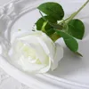 Dekorativa blommor 1 huvud Silk Rose Fake Flower Artificial Wedding Valentine's Day Home Table Hall Buquets