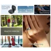 Smart Ring Health Monitor for Men Women Termometro Pressione ariattica Frequenza cardiaca Sleep IP68 impermeabile per iOS Android 240423