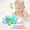 Baby Bad Spielzeug Baby Bad Spielzeug Sprühwasser Dusche Badespielzeug für Kinder Elektromwalwal Bad mit leichter Musik LED LEGS LICHTSPERTIGEN OOL BADETBUCH