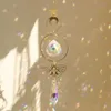 Decorazioni da giardino Crystal Suncatcher Butterfly Moth Moth Moon Prism Crystal Hanging Light Catcher Rainbow Maker Decorazioni per esterni