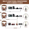 Headphones Oneodio Wired Headphones Professional Studio DJ DJ avec microphone sur l'oreille Hires Headset Monitoring for Music Phone