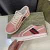 Designer di tela di marca del 1977 Designer Tennis Beige Pink Washing Jacquard Denim Ace Gubba Sole Rama Coppia vintage Sneaker casual