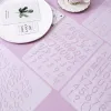 Stampi fais du Alphabet Modelli di decorazione della torta di torta riutilizzabile torta stencil decorazioni per forno fai -da -te stampo cookie dessert forniture da dessert