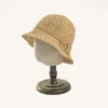 Fashion Summer Summer Raffia Straw Hat for Women Elegant Letter Beach Brim Brim Boater Bucket Designer Hats Chapeau 240425