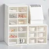 Jewelry Pouches 6 Drawer Plastic Storage Cabinet Desktop Makeup Bin Box Jewellery Organizer Bedroom Living Room Case