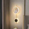 Wandlampen iwp moderne geometrische leichte Innenräume Kreative minimalistische Nachteisen -LED -Dekor Leuchte Wohnzimmer Gangstreppe Lampe