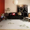 Teppiche 1PC chinesischer Stil Druck klassisches hochwertiges Wohnzimmer Dekoration Teppich Schlafzimmerstudium Nicht-Slip-Exquisite