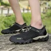 Sneaker da uomo Summer Simesh Scarpe a maglia comoda Slip su scarpe da trekking all'aperto Zapatos Hombre Casual Claucing Trekking Footwear 240419