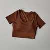 Camicie attive sexy mesh sport t-shirts yoga a maniche corte stretta fitness tops tops di palestra per le donne
