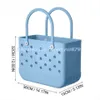 Totes Rubber Beach Bags EVA with Hole Waterproof Sandproof Durable Open Silicone Tote Bag for Outdoor Beach Pool Sports 102722H 2393