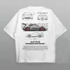 Lettere auto di cotone Design del design delle magliette a maniche corte per scollo per donne esteche estate estetica y2k top 240424