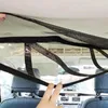 Bilarrangör taklast Net Storage Automotive Pocket Car-Styling Boot String Mesh Elastic Nylon bakre