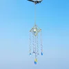 Gartendekorationen Kristall Sonnencatcher Hanging Wind Chime Sonnenfänger Kronleuchter Lichtfänger Regenbogen Kristall Prismen Fensterhof Gartendekoration