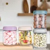 Storage Bottles Coffee Beans Vacuum Sealed Tank Transparent Glass Food Jars Household Moisture Proof Air Extraction Airtight Container