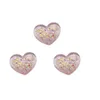 Fiori decorativi 50/100 pezzi kawaii glitter a forma di cuore a forma piatta in resina cabochon accessori per gioielli fai -da -te bonifici back back cabochons scrapbooking