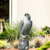 Bald Eagle Figur Bird Vogelscheuche gefälschte Hörnerköder kleiner Adler gefälschter Köder Statue Vogelkontrollschutz für Outdoor Falcon 240419