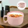 Bouteilles de rangement camping student portable bol nouilles instantanées avec cuillère déjeuner grande capacité scellée box beige enfant ramen bols pp boxes