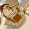 Raffias Strohbag Gras Low Designer Korb Stroh Anagramm Umhängetasche Falten Sie Tasche Handtasche Frau Männer Wochenende Große Sommerwebe Travel Clutch Strandtaschen