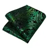 Bow Ties Green Gold Pink Paisley Floral Silk for Men Luxury 8cm trouwfeest bruidegom accessoires nek stropdas set cadeau echtgenoot