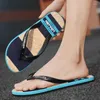 Slippers Men Flip Flip Slides 2024 Trend Summer Anti-Skid Man Out Outdoor Light Casual Beach Sandals House