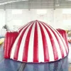 10m diameter oxford Red White Circus entrance Inflatable igloo tent high quality pop up full dome party entry shelter for outdoor event